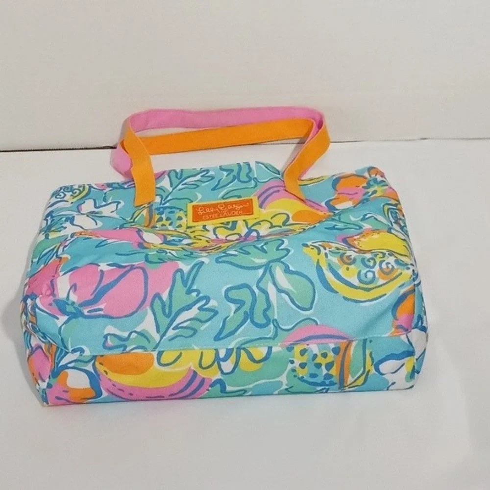 Lilly Pulitzer Estee Lauder Floral Canvas Bag GWP - Picture 10 of 11